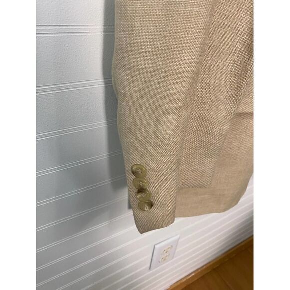 Vito Rufolo Men's Tan Button Down Blazer - Picture 3 of 12